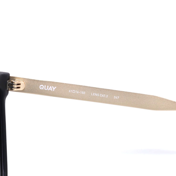 Quay Australia LEVEL UP REMIXED Sunglasses - Matte Black/Smoke Polarized - NWT - Picture 7 of 13